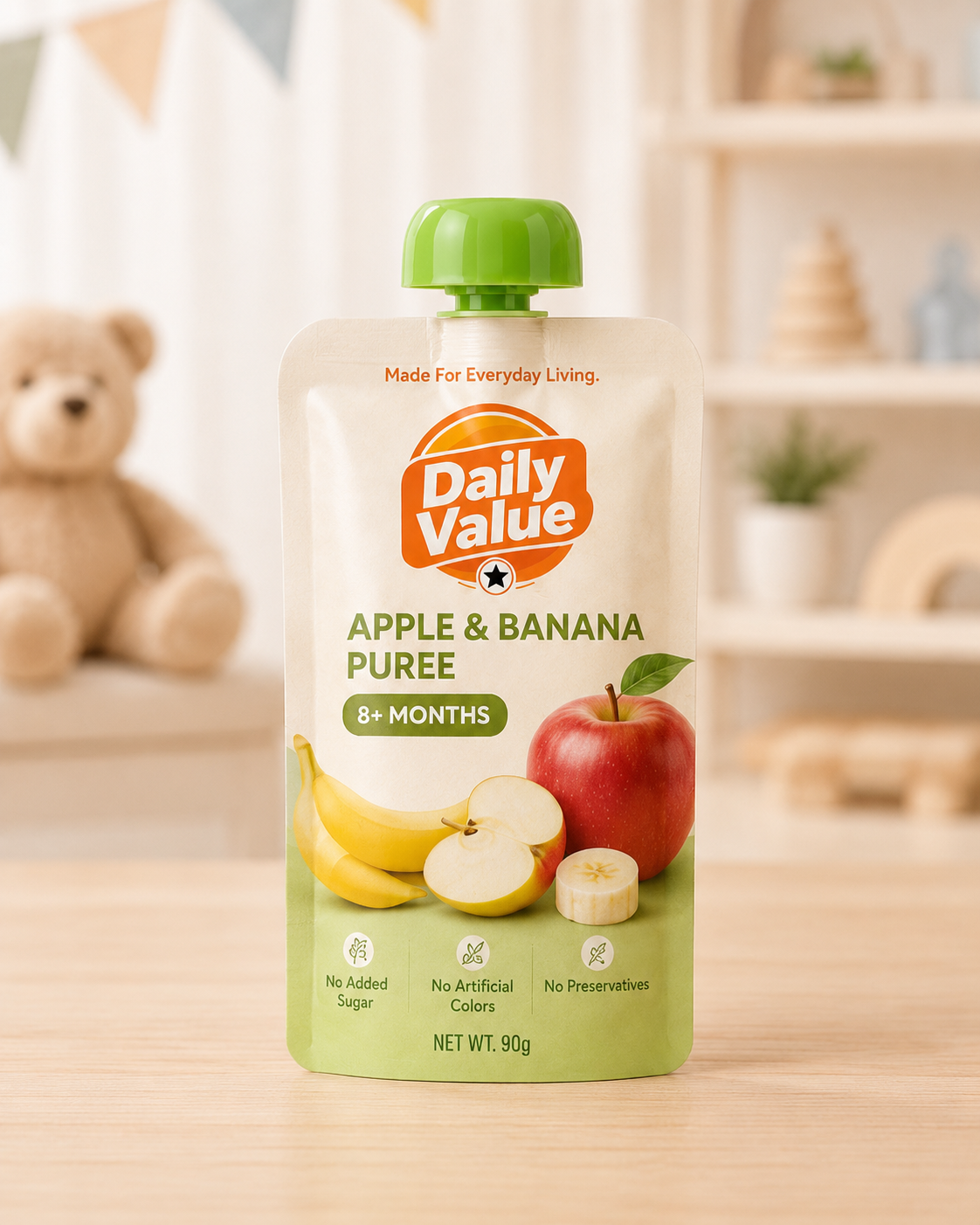 Daily Value Apple & Banana Puree pouch