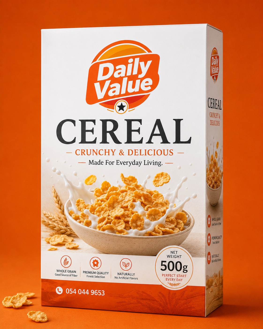Daily Value cereal box