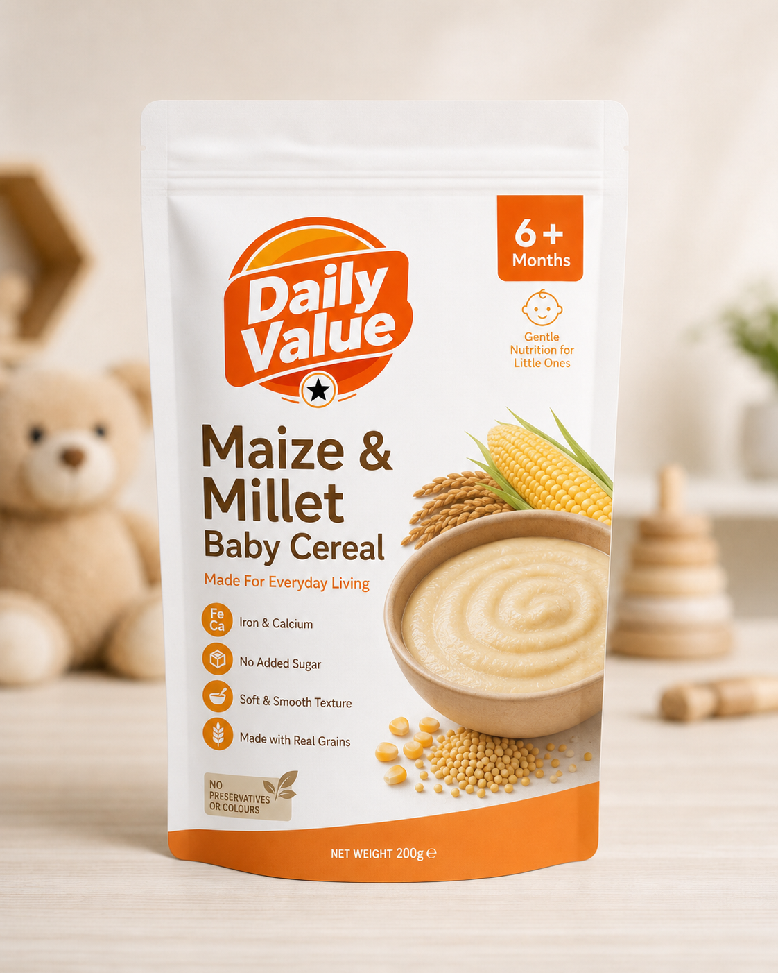 Daily Value Maize & Millet Baby Cereal pack