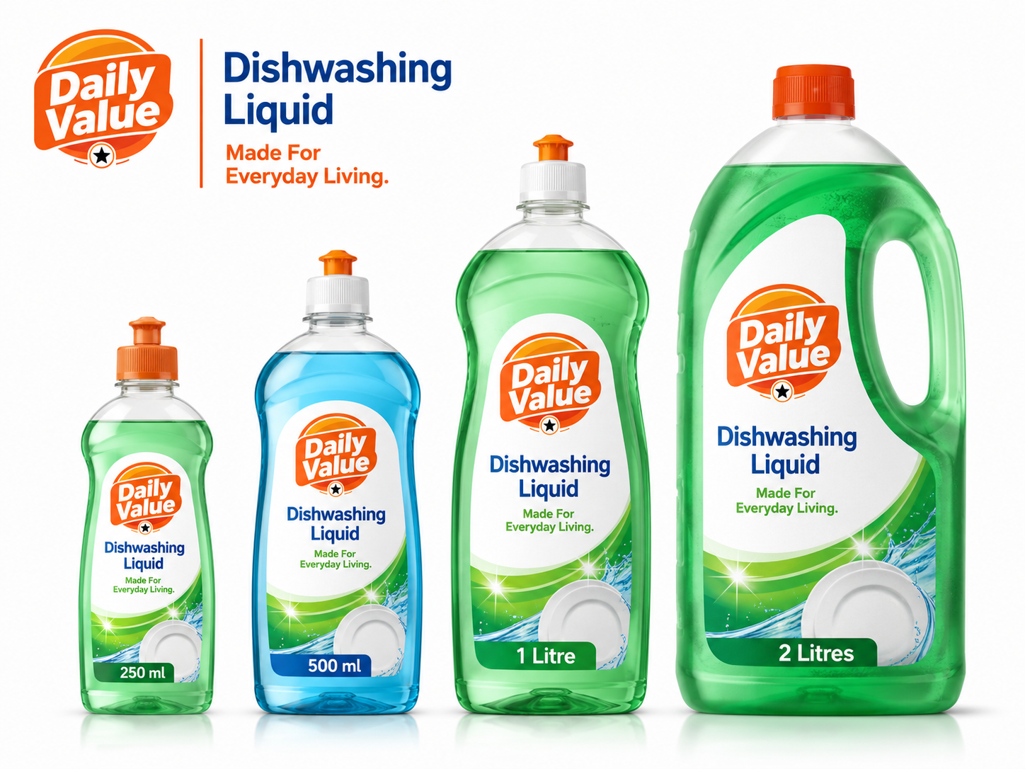 Daily Value Dishwashing Liquid range