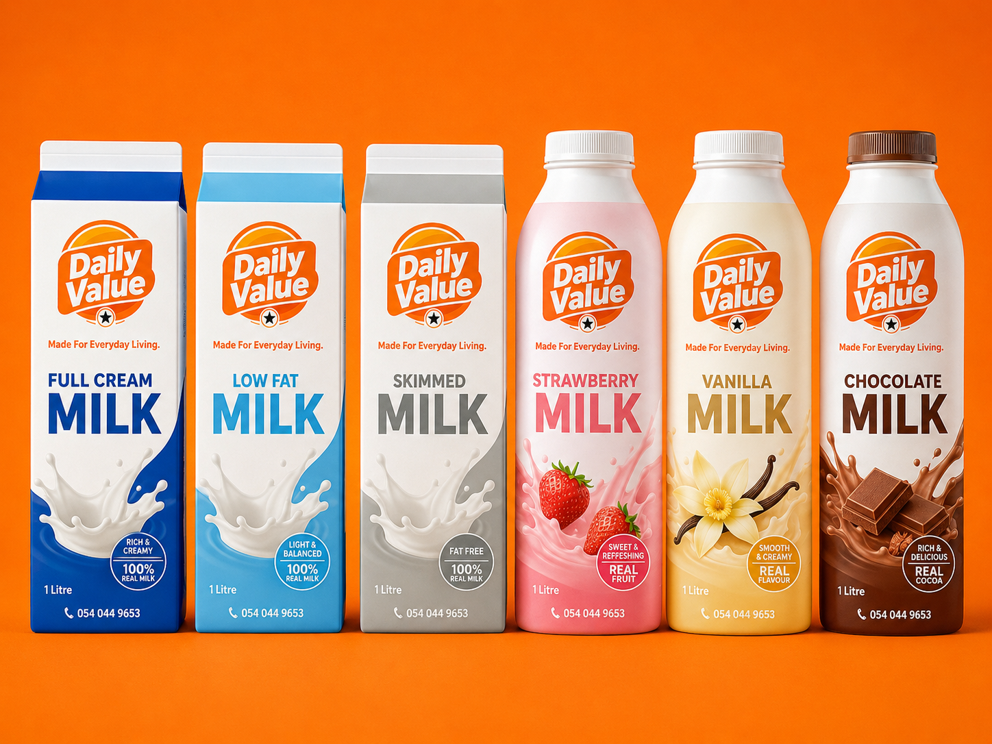 Daily Value Milk range
