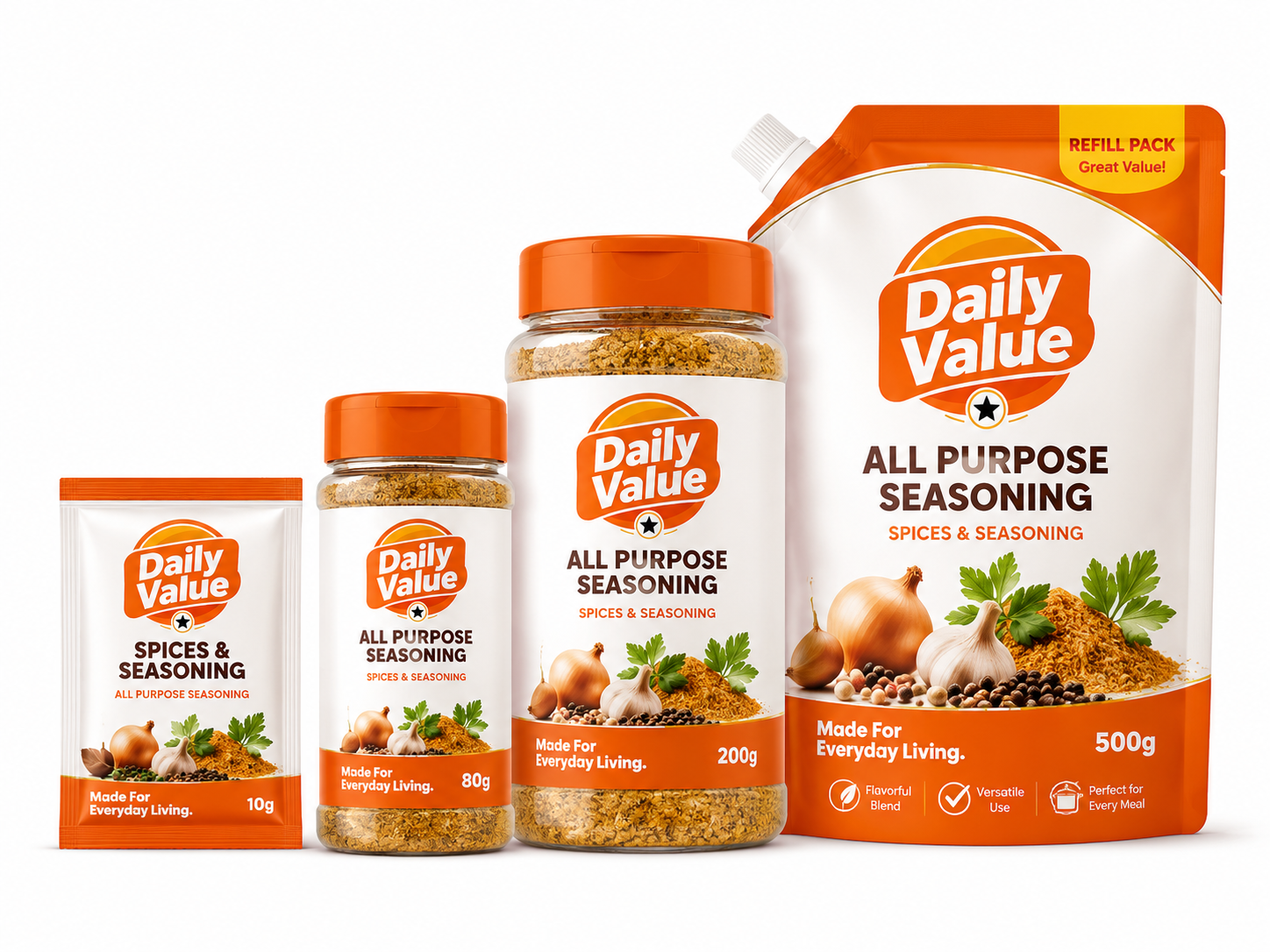 Daily Value All Purpose Seasoning range